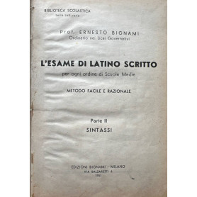 L'esame di Latino scritto. Parte II: sintassi