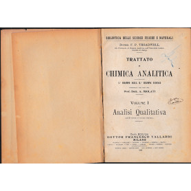 Trattato di chimica analitica. Vol. I - Analisi Qualitativa