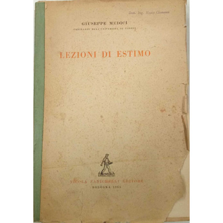 Lezioni di estimo (ristampa dell'edizione del 1939)
