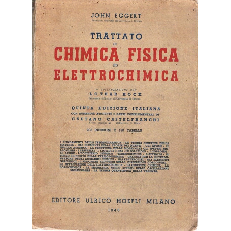 Trattato di chimica fisica ed elettrochimica