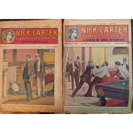 Nick Carter. Il gran poliziotto americano. N. 10 fascicoli.