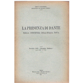 La presenza di Dante nella coscienza dell'Italia nova