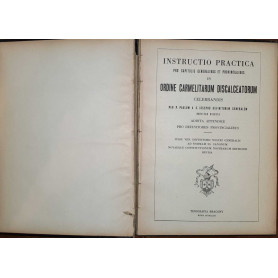 Instructio pratica pro capitulis generalibus et provincialibus in ordine carmelitarum discalceatorum