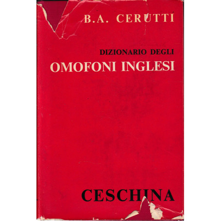 Dizionario degli omofoni inglesi.