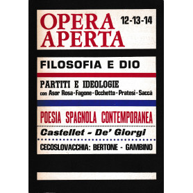 Opera aperta. Periodico di cultura  anno IV - n° 12-13-14  Dicembre 1968