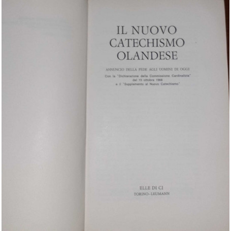 Il nuovo catechismo olandese