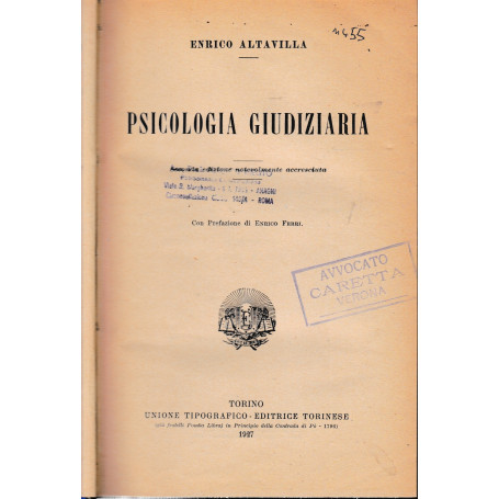 Psicologia giudiziaria.