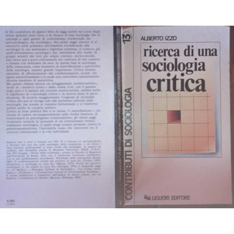 Ricerca di una sociologia critica
