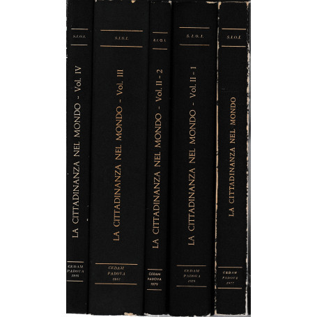 La cittadinanza nel mondo 4 voll. in 5 tomi.