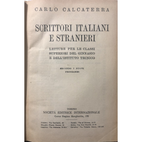 Scrittori italiani e stranieri