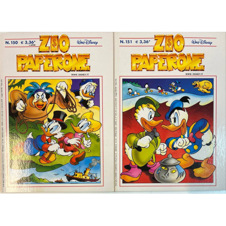 Lotto 2 volumi Zio Paperone (n° 150 e 151).