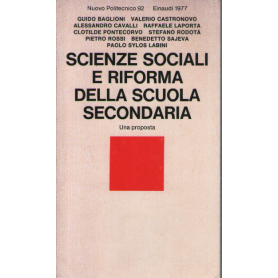 Scienze sociali e riforma della scuola secondaria.