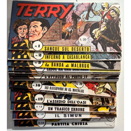 Terry. Collana Arco. Serie I da n° 1 a 15.
