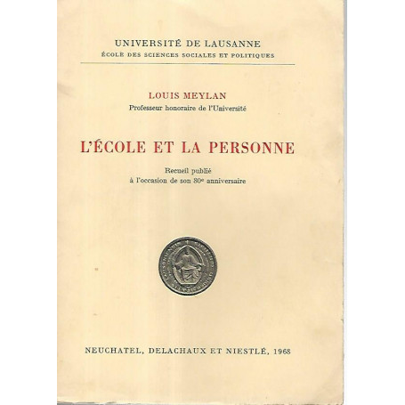 L'ecole et la personne