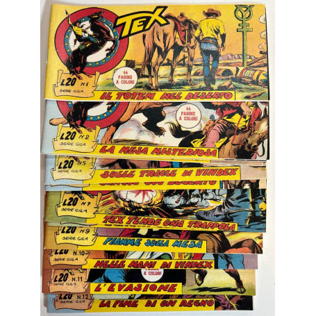 Tex. Serie Gila (da n° 1 a 12). Ristampa anastatica.