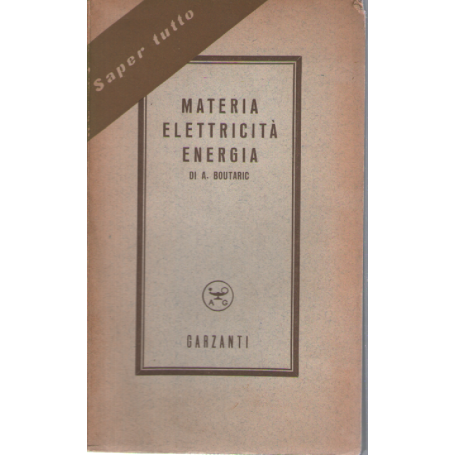 Materia elettricità energia.