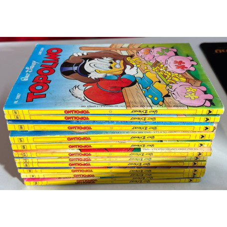 Lotto 12 fumetti Topolino (numeri fascia 1800-1899 in descrizione).
