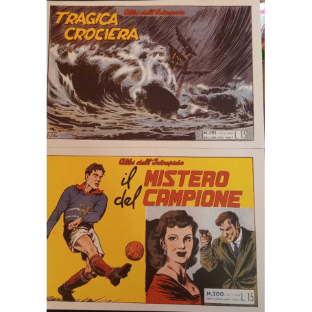Albi dell'intrepido. Serie dal n. 191 al n. 200. Ristampa anastatica.