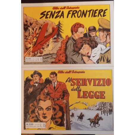 Albi dell'intrepido. Serie dal n. 211 al n. 220. Ristampa anastatica.