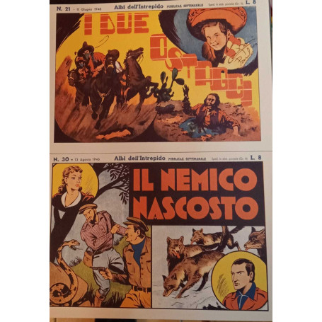 Albi dell'intrepido. Serie dal n. 21 al n. 30. Ristampa anastatica.