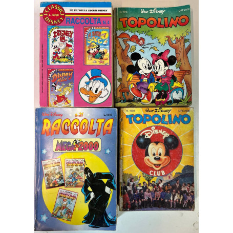 Lotto 4 volumi Raccolte Walt Disney (titoli e numeri in descrizione).