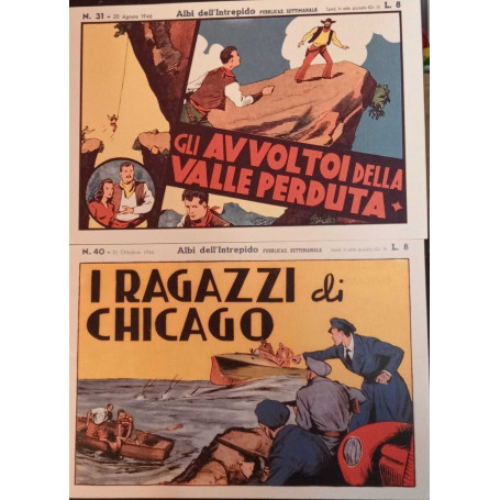 Albi dell'intrepido. Serie dal n. 31 al n. 40. Ristampa anastatica.