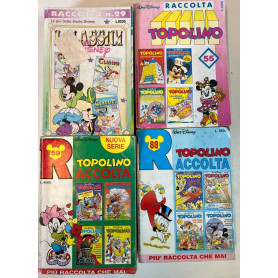 Lotto 4 fumetti Raccolta Disney (titoli e numeri in descrizione).