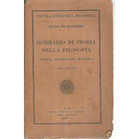 Sommario di storia della filosofia antica - medievale - moderna