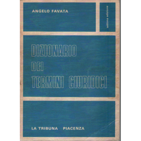 Dizionario dei termini giuridici.