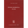 Studi di geopolitica (1992-1994).