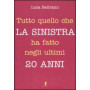Tutto quello che la sinistra ha fatto negli ultimi 20 anni