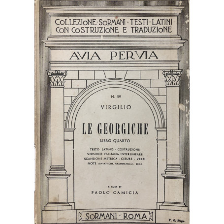 Le georgiche. Libro quarto.