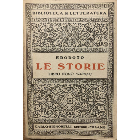Le storie. Libro nono (Calliope)