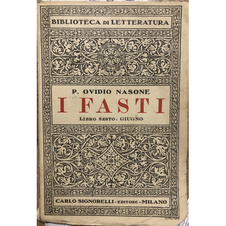 I fasti. Libro Sesto: Giugno.