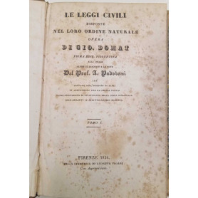 Le leggi civili disposte nel loro ordine naturale (tomo I)