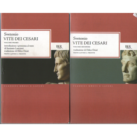 Vite dei Cesari. Testo latino a fronte. 2 voll.