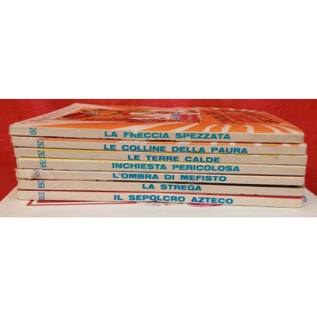 Lotto 7 numeri Tex nn. 261 262",263,264,265,"266 270.