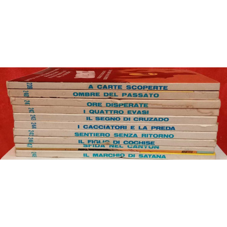 Lotto 10 numeri Tex dal n. 239 al n. 248.