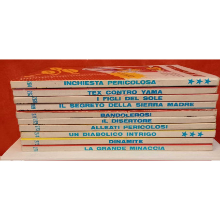 Lotto 10 numeri Tex. Numeri in descrizione.