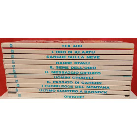 Lotto 11 numeri Tex dal n. 400 al n. 410.