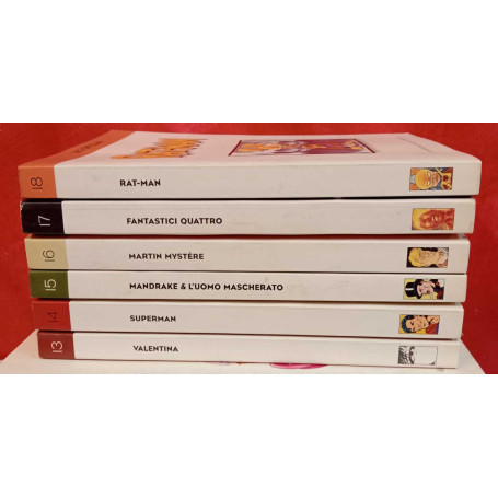 Lotto 6 numeri "I classici del fumetto di Repubblica" dal n. 13 al n. 18.