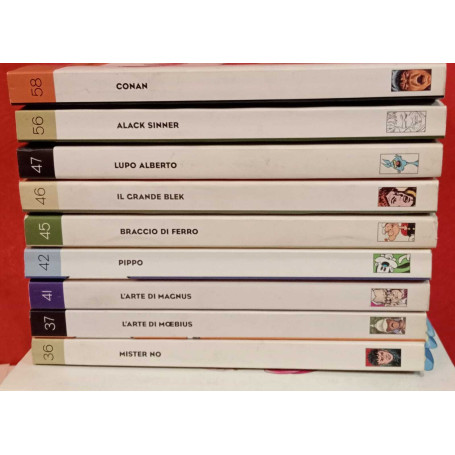 Lotto 9 numeri "I classici del fumetto di Repubblica". Numeri in descrizione.