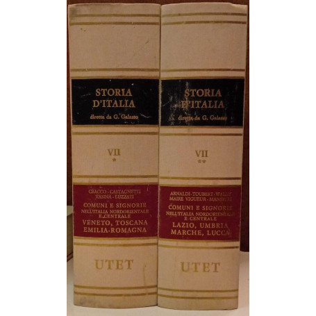 Storia d'Italia diretta da G. Galasso. Comuni e Signorie nell'Italia nordorientale e centrale (vol. VII/1-2)