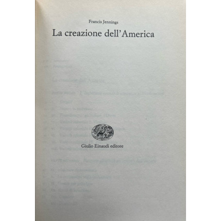 La creazione dell'America.