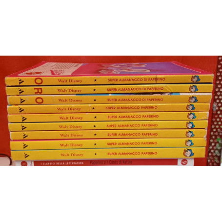 Lotto n. 9 fumetti "Super Almanacco Paperino". Numeri in descrizione.