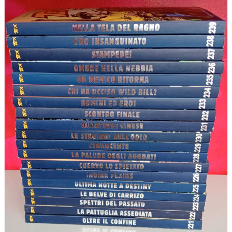 Tex collezione storica a colori dal n. 221 al n. 239.