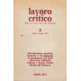 Lavoro critico. Rivista di analisi sociale della letteratura. Anno I