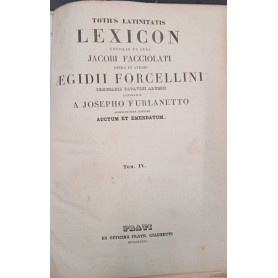 Totius latinitatis Lexicon (Tom. IV)