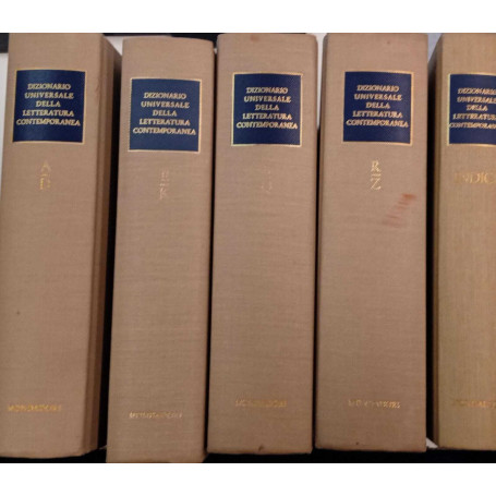 Dizionario universale della letteratura contemporanea (5 volumi)