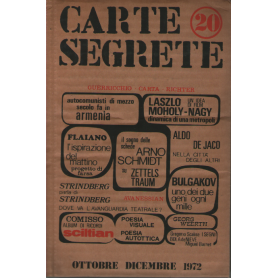 Carte Segrete anno VI Ottobre- Dicembre 1972 n. 20.